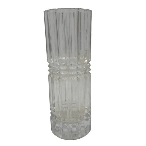 Montparnasse Heavy Cut Cristal D'Arques Lead Crystal Flower Vase